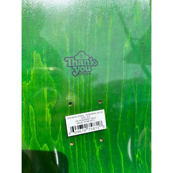 New Year's 'Dae' Deck Signed Autographed- Thank You Skateboards - Size 8.0 - Picture 4 of 5